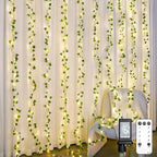 suddus 300 LED Vines with Lights Plug in, 9.8ft x 9.8ft Fairy Lights with Vines by SUDDUS