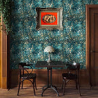 Floral Peel and Stick Wallpaper Green Flower Contact Paper 17.3inch x 118.1inch - Image 5