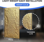 Stone 3D Wall Panels, 23.6"*47.2" Wall Paneling - Image 3