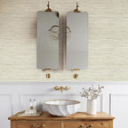 JiffDiff Grasscloth Wallpaper Peel and Stick Cream Grassweave Peel & Stick Wall - Image 6