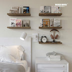 RICHER HOUSE 8 Set Floating Wall Mounted Shelves, Nursery Hanging Book Shelves - Image 6