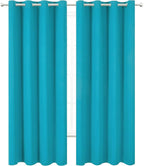 LEMOMO Teal Thermal Blackout Curtains/52 x 95 Inch/Set of 2 Panels Room - Image 2