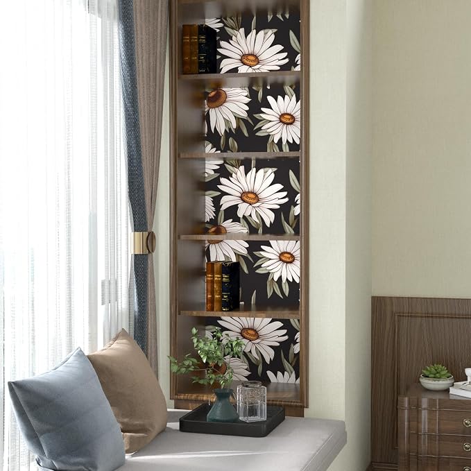 Daisy Floral Wallpaper Peel and Stick Boho Wallpaper - Image 2