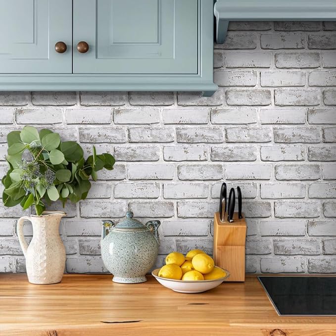 COMSTICKC 3D Faux Brick Wall Panels Peel and Stick Wall Covering, Not Real Brick - Image 6