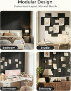 Aothia 12-Pack Felt Bulletin Board Tiles 48"x36", Modular Pin Board - Image 4