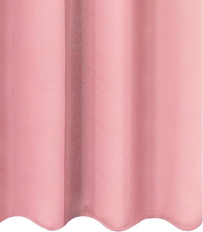 LEMOMO Pink Thermal Blackout Curtains/52 x 54 Inch/Set of 2 Panels Room - Image 8