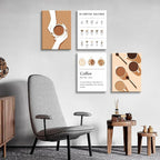 NCYEL 4pcs Modern Minimalist Coffee Wall Art Kitchen Coffee Shop Pictures - Image 3
