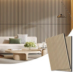 2 Pack Wood Panels for Wall, 47.24" x 23.81" Acoustic Wood Slat Wall Panel for by Vellorise