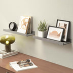Boswillon Floating Shelves for Wall, Wall Shelves Set of 2, Bedroom Shelves - Image 2