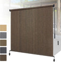 Shade&Beyond Outdoor Roller Shades 4' W x 8' H Cordless Patio Roll Up Blinds by ShadeBeyond