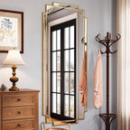 Kelly Miller 70"x30" Large Gold Beveled Full Length Mirror, Traditional - Image 2
