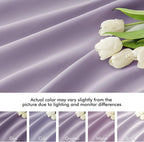 MIULEE Lilac Back Tab Blackout Curtains 90 Inches Long 2 Panels Set - Image 8