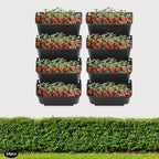 Vertical Wall Planter with 24 Plastic Pots, Wall-Mounted Garden Planter - Image 6