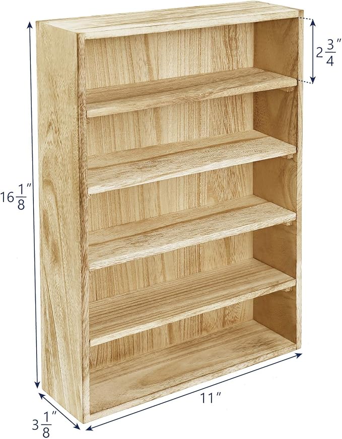 Ikee Design Wooden Wall-Mounted Display Shelves Rack - Image 3