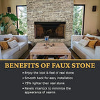 AZ Faux High-Density Polyurethane Faux Stone Flush Outside Corner - Image 4