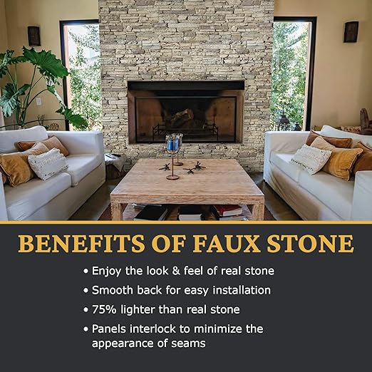 AZ Faux High-Density Polyurethane Faux Stone Interlocking Left Endcap - Image 4
