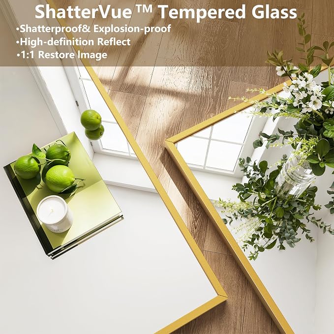 Koonmi 78"x35" Floor Mirror Full Length, Bedroom Floor Body Mirror - Image 8