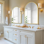 Arched Bathroom Mirror for Wall, HD Glass Over Sink for Bathroom - Image 4