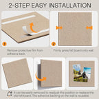 MaxGear Large Cork Board for Wall 36" x 24", Tan Bulletin Board, 6 Pack Felt - Image 5