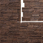 EverStone Cascade Faux Stone Panel, 48 5/8"W x 24 3/4"H x 1 1/4"D, Sequoia - Image 9