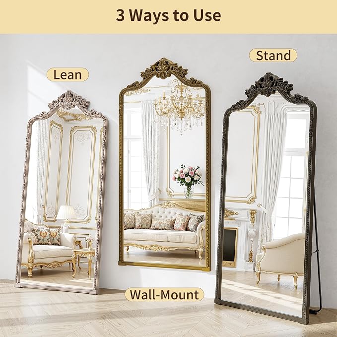71"x32" Bronze Arched Full Length Mirror - Image 4