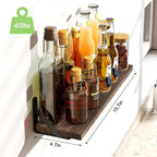 Fixwal Floating Shelves, Width 4.7in Rustic Wood Wall Shelves Set of 8 - Image 3
