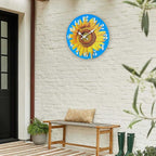 Large Sunflower Decor Wall Clocks, Waterproof Glass Wall Clock - Image 5