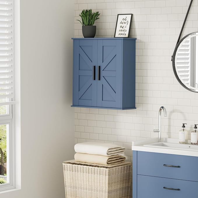 Homleke Bathroom Wall Cabinet, Over Toilet Storage Cabinet - Image 2