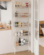 UMDONX Behind The Door Bathroom Shelf Narrow 5-Tier, Space-Saving Slim Storage - Image 8