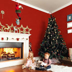Abyssaly Red Wallpaper Peel and Stick Removable Self Adhesive Embossed Silk - Image 2