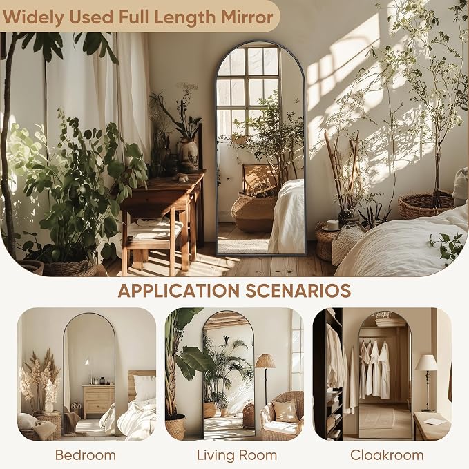Full Length Mirror, Tall Mirrors Body Floor Mirror - Image 5