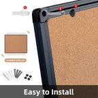 Extra Large Cork Bulletin Board 48" X 48", Wall Mounted Notice Pin Board - Image 7