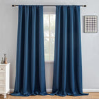 IGEMAEVE Blackout Curtains 108 Inch Length 2 Panels Set, Rod Pocket Energy by IGEMAEVE