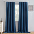 IGEMAEVE Blackout Curtains 96 Inch Length 2 Panels Set, Rod Pocket Energy by IGEMAEVE