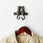 Rustic Cat-Shaped Decorative Wall Hook Rack Hangers - Image 5