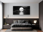 Cao Gen Decor Art S06462 Wall Art Canvas Sea White Full Moon in Night Picture - Image 4