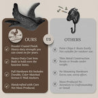 Flying Bird Cast Iron Hooks Non Rusting Interior or Exterior Decorative Wall - Image 4
