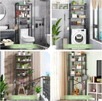 Kalrin Over-The-Toilet Storage Rack, 4-Tier Bathroom Organizer Shelf Over Toilet - Image 3