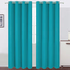 LEMOMO Blackout Curtains 66 x 95 inch/Teal Curtains Set of 2 Panels/Thermal by Lemomo