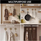 IndianShelf Solid Brass Boho Decorative Wall Hooks - Image 5