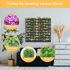 Hanging Planting Grow Bags, 90 Pockets Wall Planter Wall Mounted Grow Bag - Image 5
