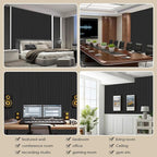 8-Pack 3D Slat Wall Panels — Soundproof Faux Wood Wall Panels - Image 7