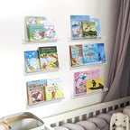 upsimples 10 Pack Clear Acrylic Shelves, 1.7" x12" Clear Wall Shelves - Image 7