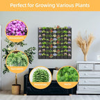 Hanging Planting Grow Bags, 72 Pockets Hanging Vertical Wall Planter Wall - Image 5