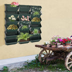 Vertical Wall Planter with 18 Pots, Hanging Garden Plant Flowerpot Holder - Image 8
