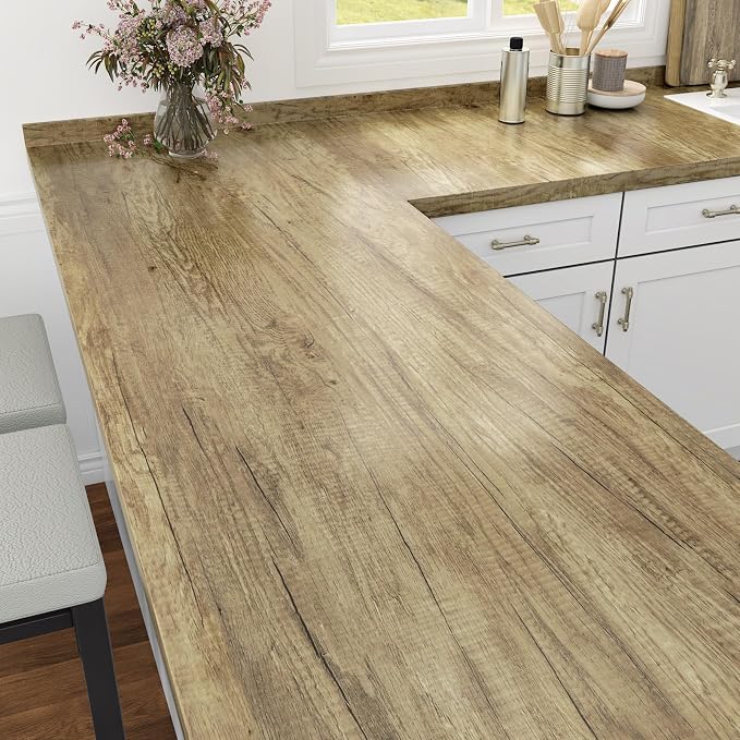 WESTICK Brown Wood Contact Paper Removable Wooden Wallpaper Self Adhesive Wood - Image 2