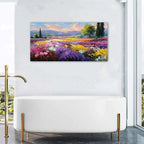 Flower Wall Art Vintage White Floral Canvas Pictures Abstract Blooming Flower - Image 5