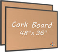 2-Pack Cork Board Bulletin Board 48 x 36, Office Board by Justdowhatyouwanttodo