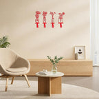 Decorative Wall Hooks, Metal Flowers Wall Decor - Image 7