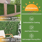 Luyue 24PCS 20”×20” Boxwood Panels, Artificial Grass Wall Panels Fake Greenery - Image 4